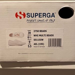 New Superga white sneakers
